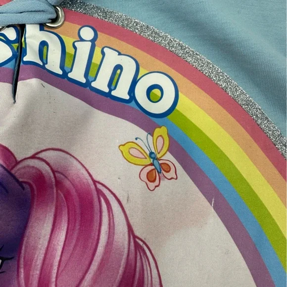 Moschino Couture My Little Pony Ribbon Tee with Lace-up Sleeves 10 New with Tags - Picture 9 of 16